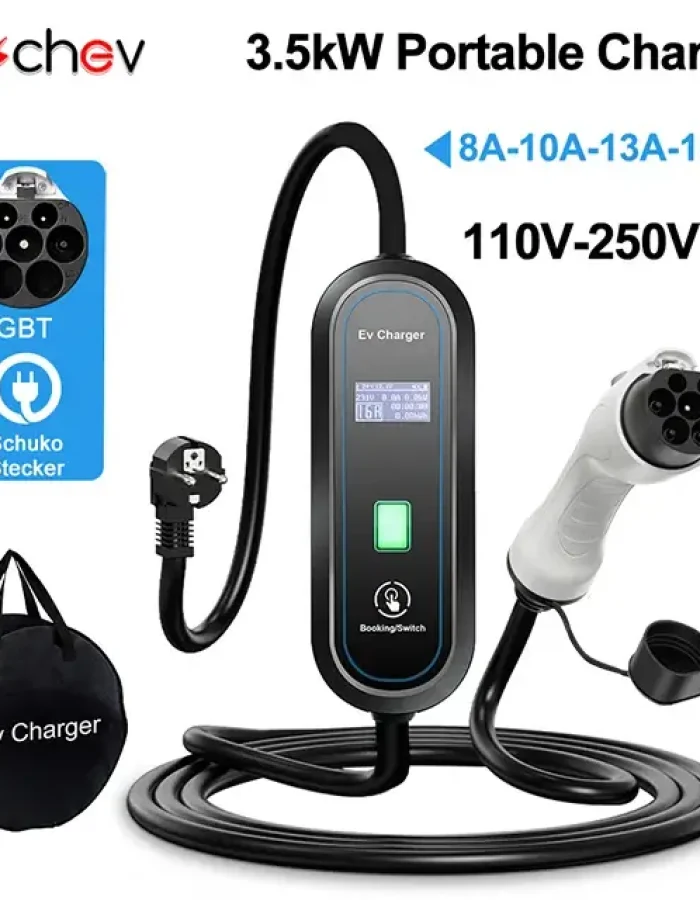 CCS2 EV Charger, Type 1 and Type 2, 3.5kW EV Charger, 16A Portable Charger